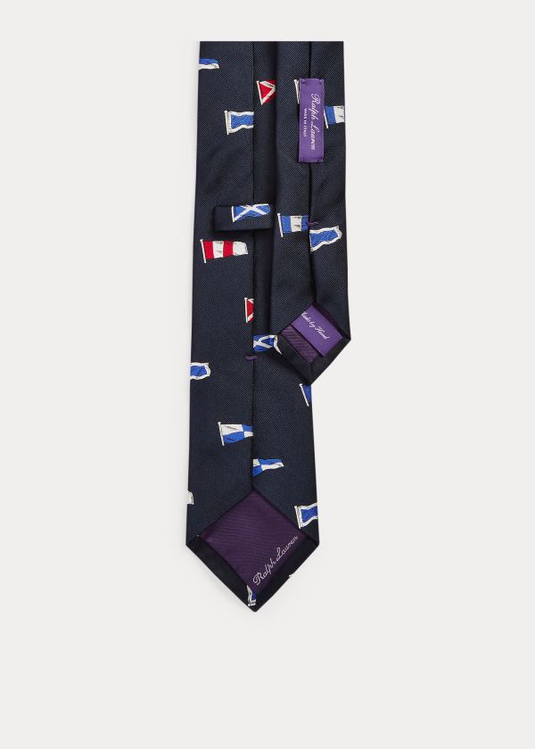 Men's Ralph Lauren Signal Flags Silk Ties | 657809AVE